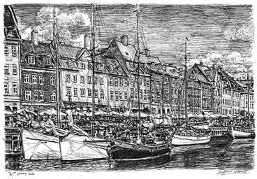 Stephen Wiltshire-Nyhavn, Copenhagen